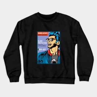 Dracula Sunglasses Ads Crewneck Sweatshirt